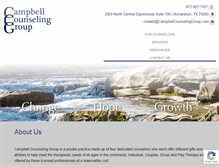 Tablet Screenshot of campbellcounselinggroup.com